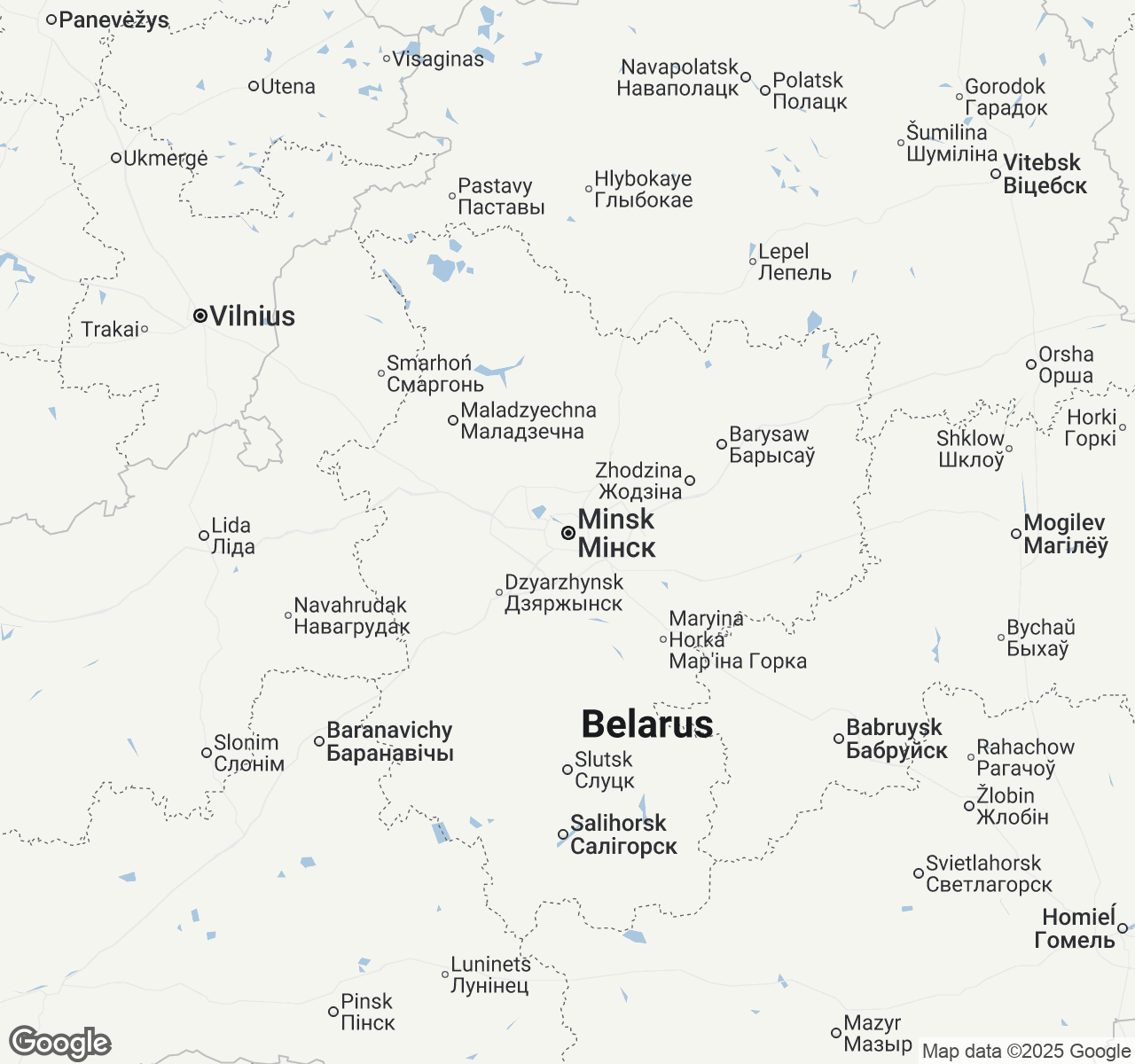 Map of Minsk